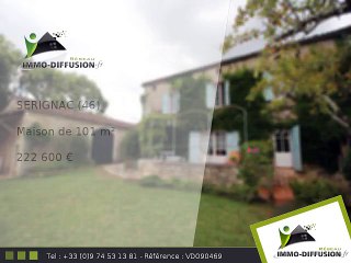 Maison A vendre Serignac 101m2 - 222 600 Euros