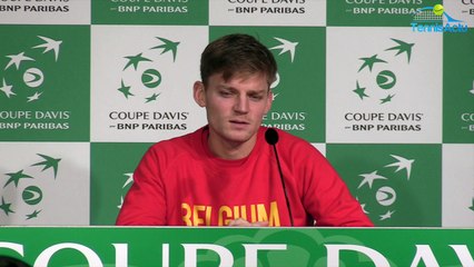 Coupe Davis 2017 - FRA-BEL - David Goffin : "Je reste une option pour jouer le double""