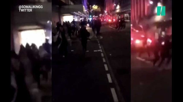 Les images du mouvement de panique à Oxford Circus