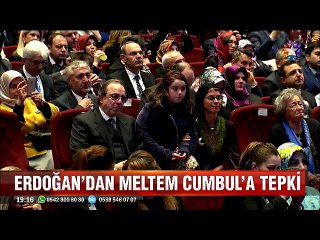 Cumhurbaşkanı Erdoğan'dan Meltem Cumbul'a Nezaket fukarası tepkisi