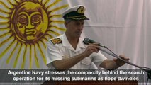 Hope dwindles as search for missing Argentine sub continues