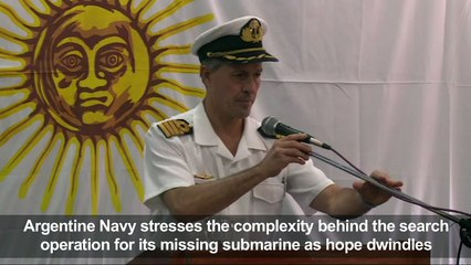 Hope dwindles as search for missing Argentine sub continues