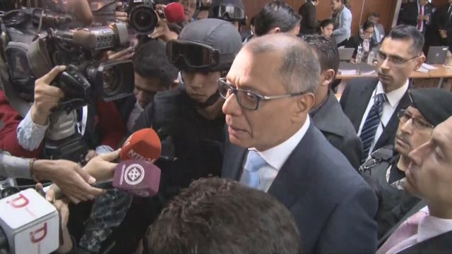 Vicepresidente de Ecuador reitera su inocencia en inicio de juicio por Odebrecht