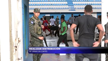 Realizan distribución de urnas en Cortes