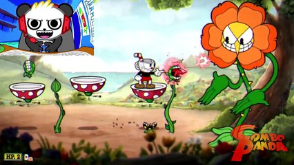 CUPHEAD Episode 2 Halloween Trick or Treat Challenge Let's Play Steam Game with Combo Panda-nR5Bxfgjx-Q