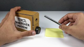 How to make a PENCIL Sharpener MACHINE out of cardboard for SCHOOL _ DIY AT HOME - DAH-7vVRpj4D3TQ.CUT.00'00-00'35