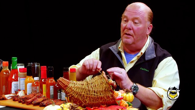 Mario Batali Celebrates Thanksgiving with Spicy Wings | Hot Ones