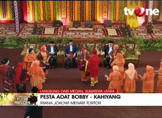 Ibu Iriana Menari Tor-tor Bersama Keluarga Bobby Nasution