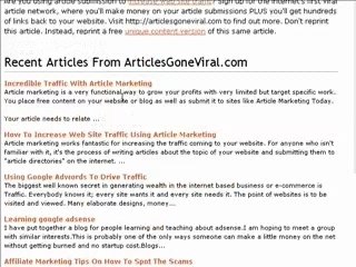 Article Marketing Tips