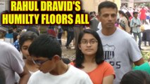Rahul Dravid stands in queue at a science fair with kids, gets praised | Oneindia News