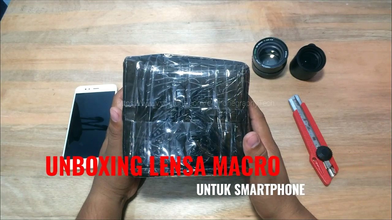 Unboxing Lensa Macro Smartphone