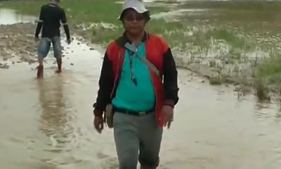 Demi Mengajar, Guru Ini Harus Lewati Sungai Hingga Hutan