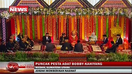 Puncak Pesta Adat Bobby-Kahiyang, Ini Nasihat Presiden Jokowi