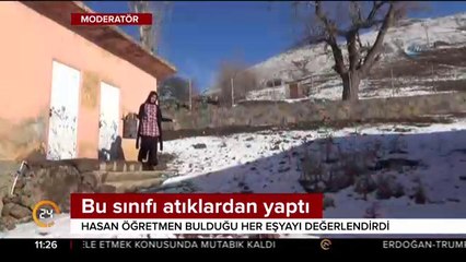 Okulun hem müdürü, hem öğretmeni hem de hizmetlisi