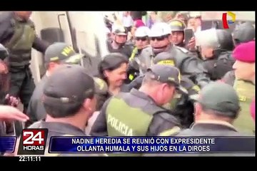 Nadine Heredia se reunió con expresidente Ollanta Humala y sus hijos en la Diroes