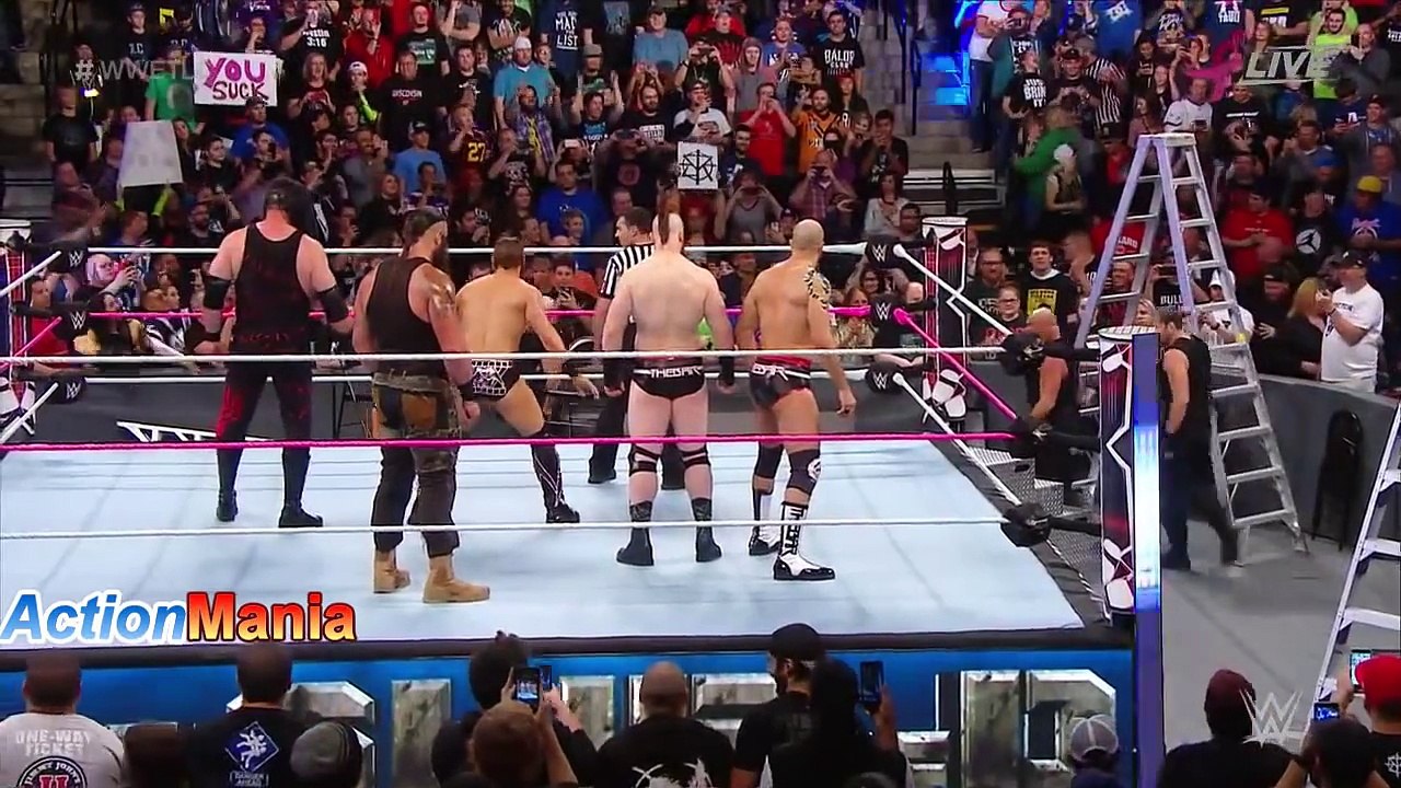 Kurt Angle and The Shield destroyed Braun Strowman and The Kane on TLC see what happened next