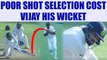 India vs SL 2nd test 2nd day : Murali Vijay dismissed for 128 runs | Oneindia News