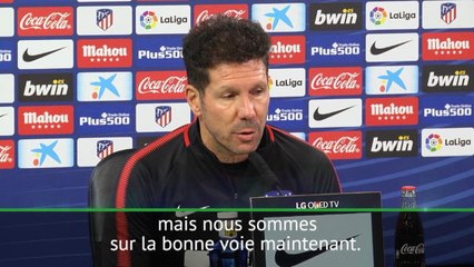 13e j. - Simeone : "Nous sommes sur la bonne voie"