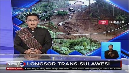 Скачать видео: Longsor Trans-Sulawesi, Akses Jalan Menuju 7 Desa Terputus