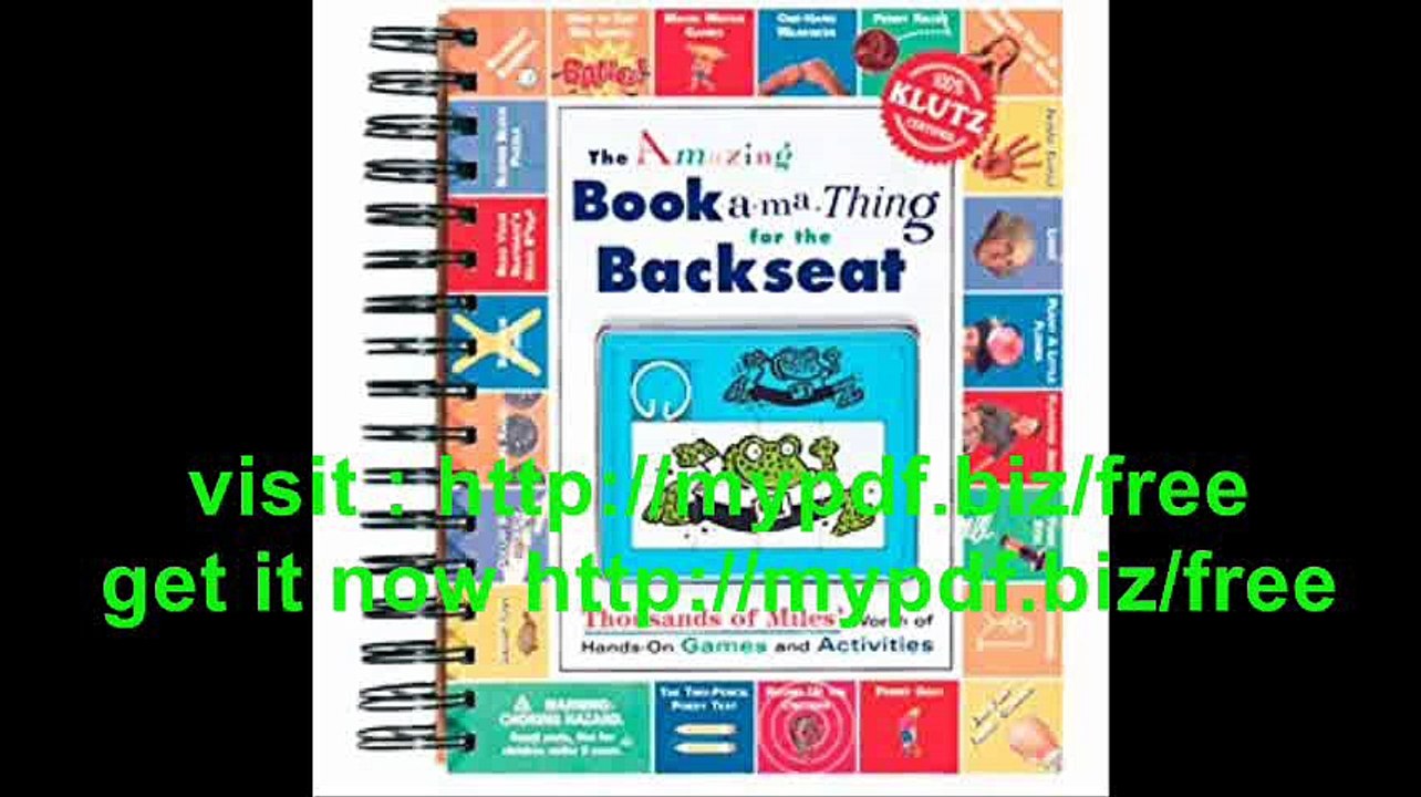The Amazing Backseat Book-a-ma-Thing with Other (Klutz)
