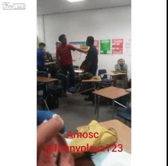WILD HIGH SCHOOL FIGHT IN THE CLASSROOM