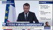 Le budget du ministère de l'Égalité entre les hommes et les femmes va être augmenté de 13%, annonce Emmanuel Macron