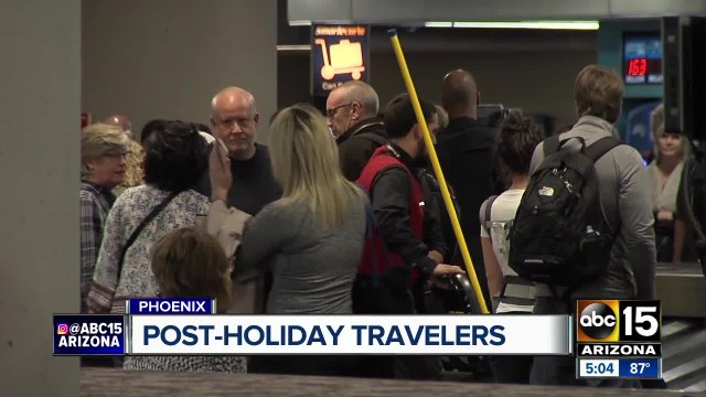 Post-Holiday travel is underway for many who took holiday vacations