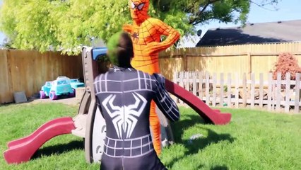 Orange Spiderman vs Two Face Joker - Real Life Superhero Movie | Superheroes | Spiderman | Superman | Frozen Elsa | Joker