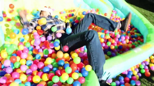 Poison Ivy Kissing Two Face Joker & Scary Clown - Ball Pit Trampoline _ Real Life Superhero Movie | Superheroes | Spiderman | Superman | Frozen Elsa | Joker