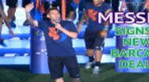 Messi signs new Barcelona deal