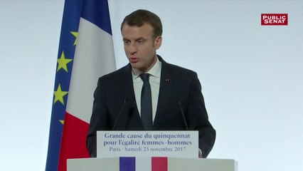 Violences faites aux femmes: Macron souhaite que le CSA contrôle les contenus sur internet
