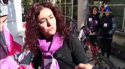 Diyarbakırlı Kadınlar Şiddete Karşı Pedal Çevirdi