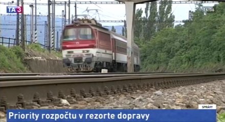 Rezort dopravy má na budúci rok nižší rozpočet (železničná časť, 20171125)