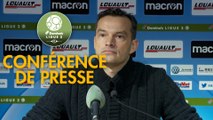 Conférence de presse AJ Auxerre - AS Nancy Lorraine (1-1) : Francis GILLOT (AJA) - Vincent HOGNON (ASNL) - 2017/2018