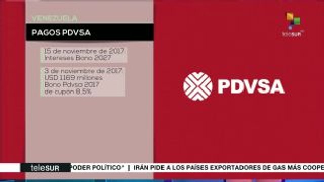Venezuela: pagos puntuales de PDVSA