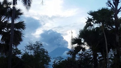 Mount Agung erupts for the second time