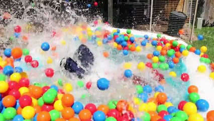 Frozen Elsa vs Spidergirl vs Joker & Spiderman - Giant Ball Pit Pool _ Real Life Superhero Movie | Superheroes | Spiderman | Superman | Frozen Elsa | Joker