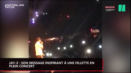 Jay-Z : Son message inspirant à une fillette en plein concert (vidéo)