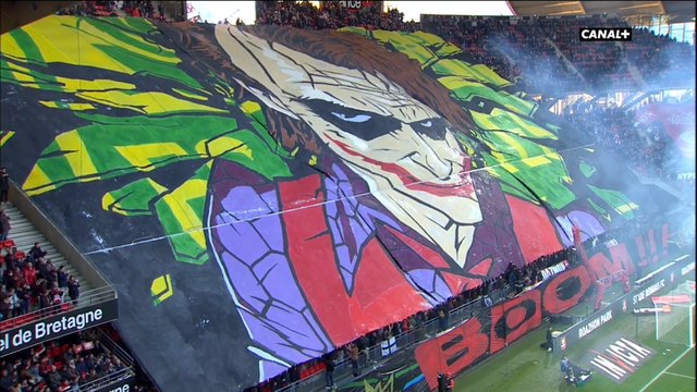 Rennes-Nantes : Magnifique tifo des Ultras du Celtic Kop de Rennes