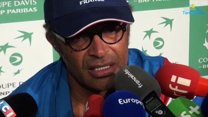 Coupe Davis 2017 - FRA-BEL - Yannick Noah : "S'ils avaient perdu, ç'aurait été chaud pour ma gueule !"