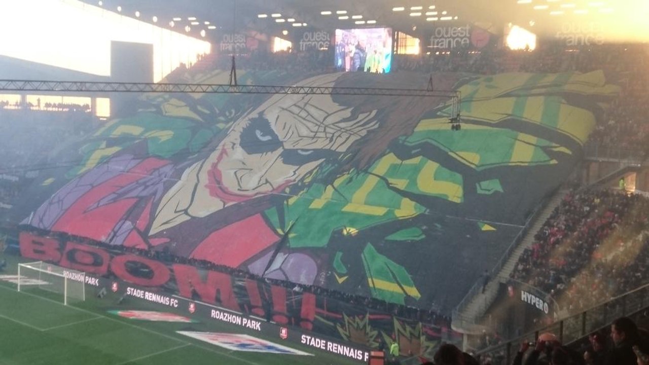 Rennes-Nantes : Le grandiose tifo des Ultras de Stade Rennais