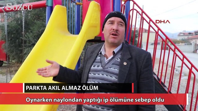 Parkta akıl almaz ölüm