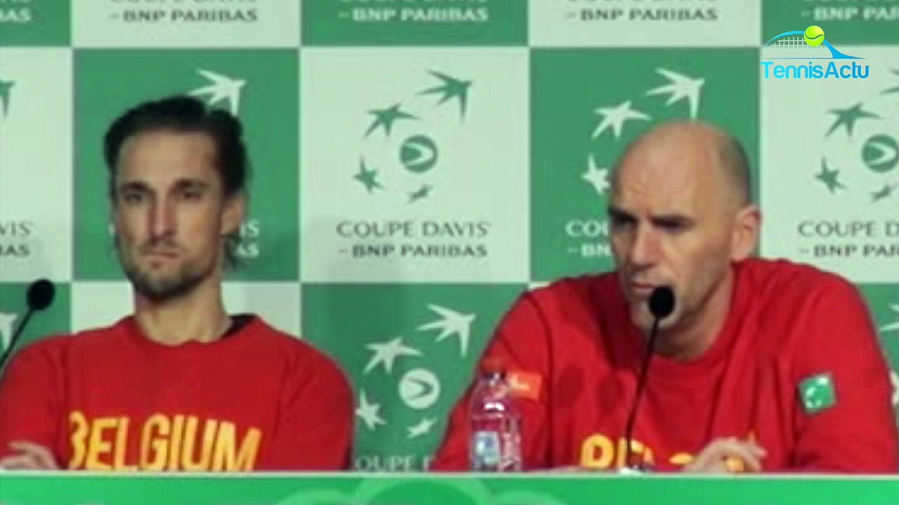 Coupe Davis 2017 - FRA-BEL - Johan Van Herck : "Dos au mur mais pas abattu"