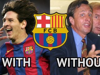 Barcelona with and without Messi