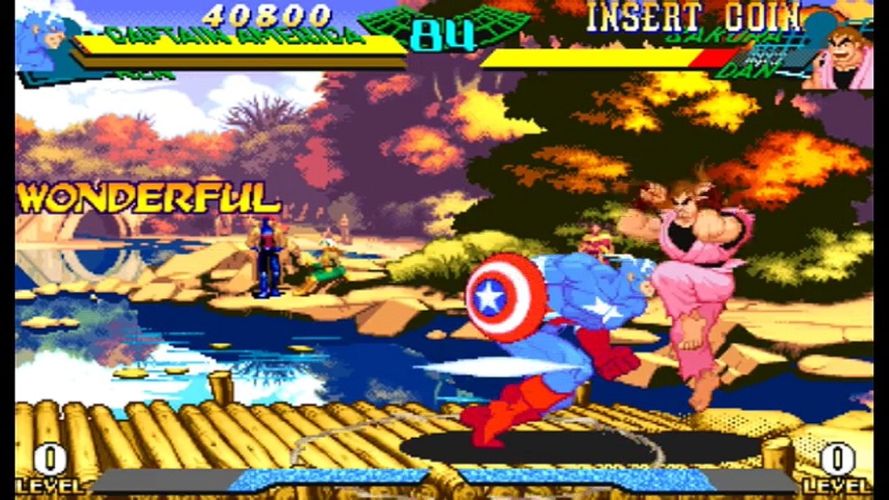 Marvel Super Heroes vs. Street Fighter - Ken, Captain America