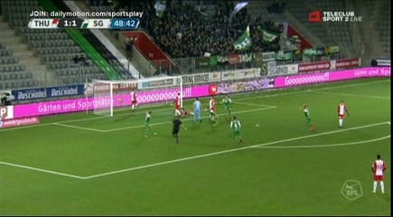 Roman Buess Goal HD - Thun 1 - 2 St. Gallen - 25.11.2017 (Full Replay)