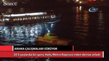 Haliç Metro Köprüsünde intihar girişimi