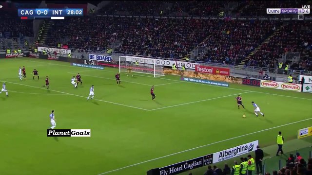 هدف مباراة انتر ميلان و كالياري 1-0 الدوري الايطالي 25 11 2017 شاشة كاملة