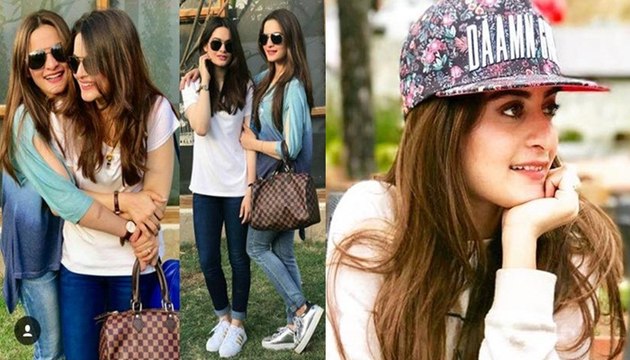Aiman Khan and Minal Khan Enjoying a day On Beach