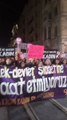 Istanbul Protesters March in Protest of Violence Against Women